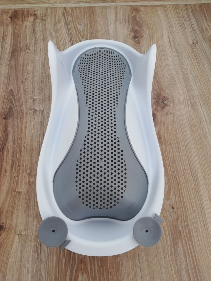 Leżaczek szary Angelcare do kąpiel dla noworodka nowy kąpiel akcesoria