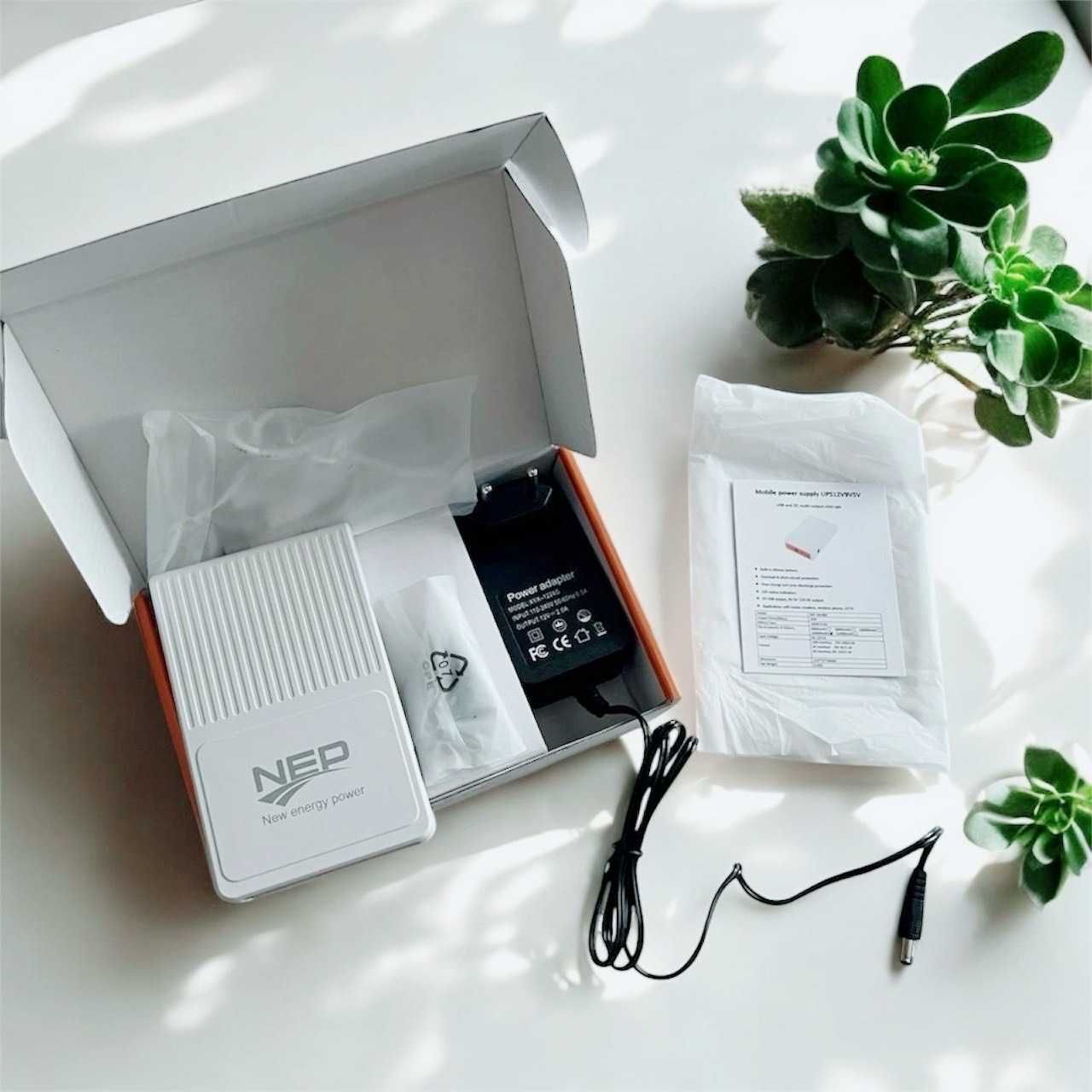 Mini ups NEP WGP 10400mAh 25W повербанк безперебійник для роутера