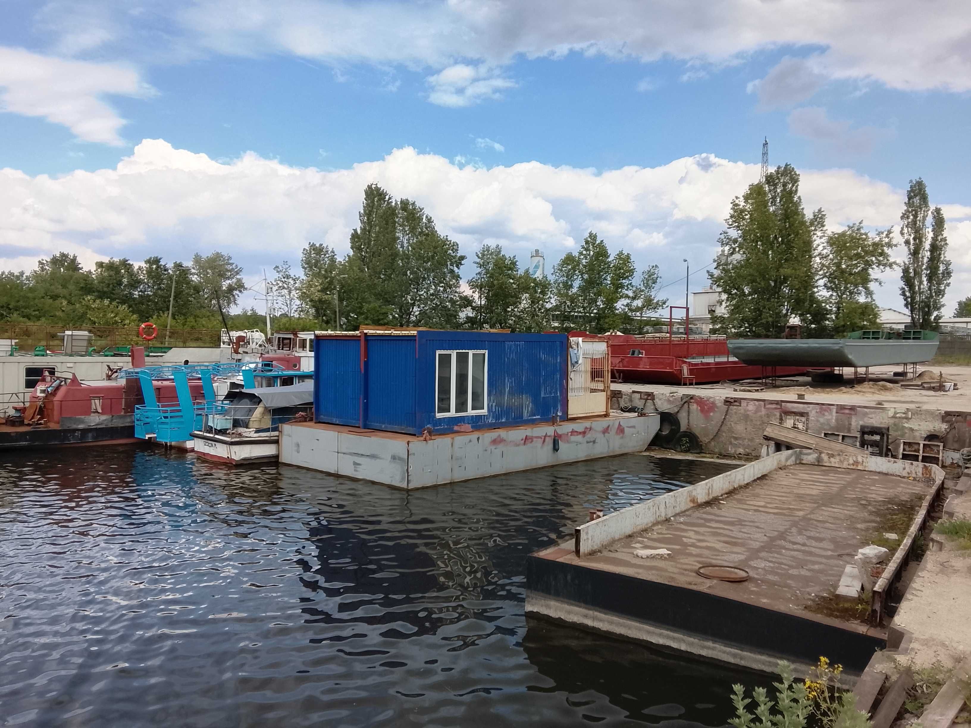 statek, barka, houseboat, houseboot, obiekt pływający, ponton