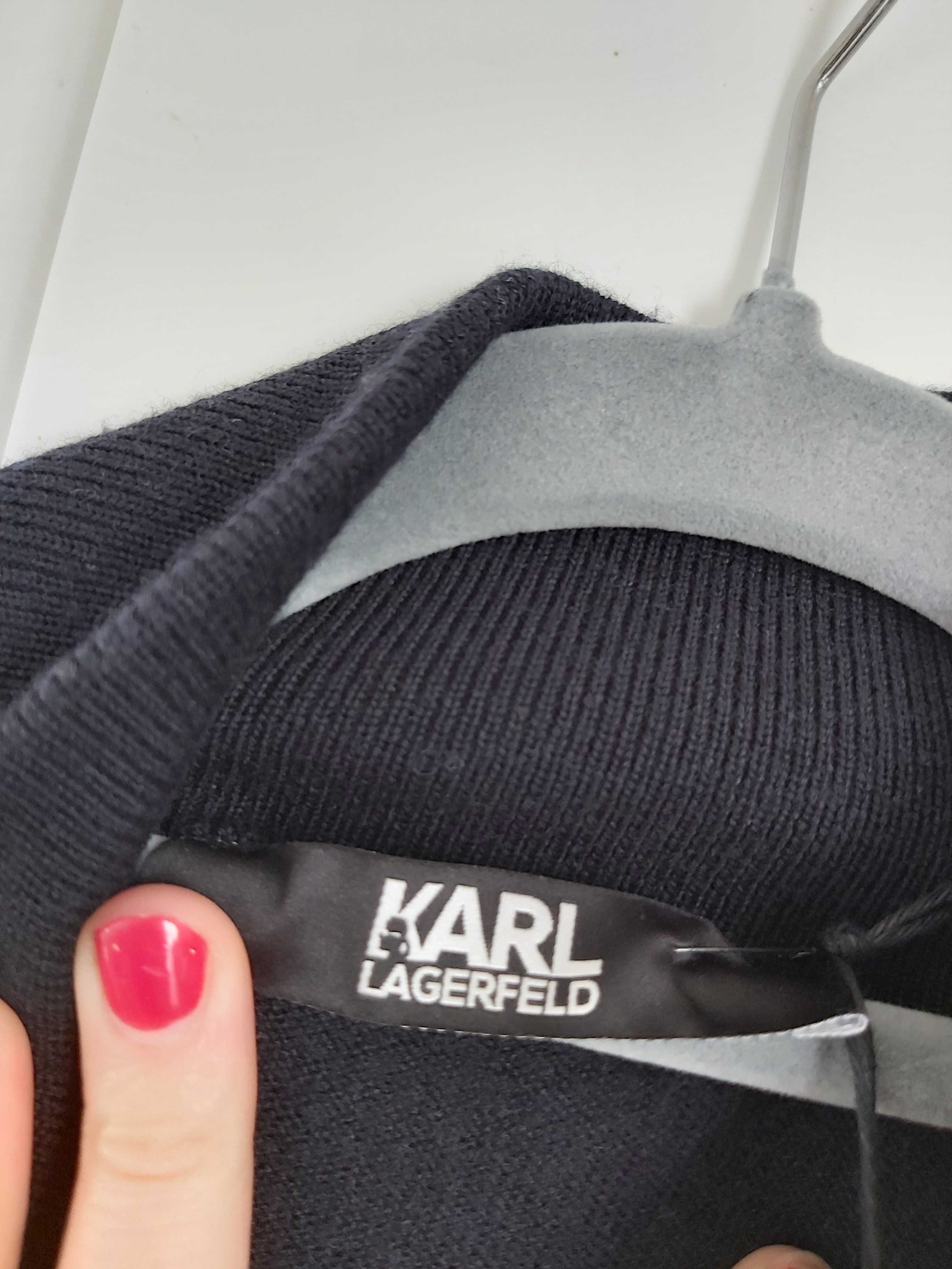 Nowy sweter pulower KARL LAGERFELD merino wool wełna 100% M