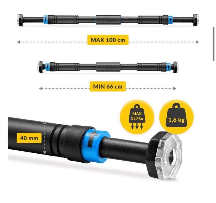 Drążek rozporowy do podciagania