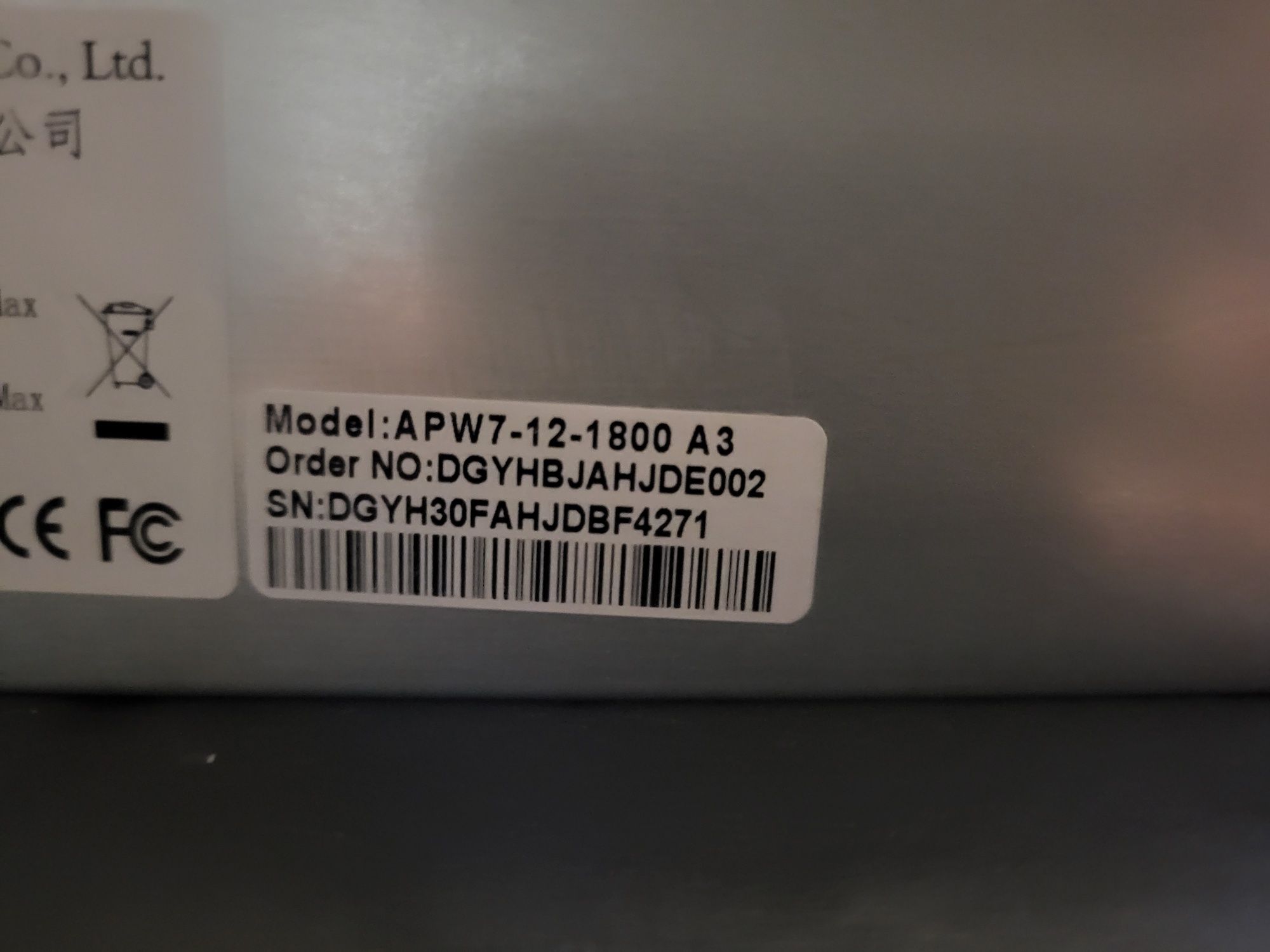 Antminer S9 como nova, fonte 1800w