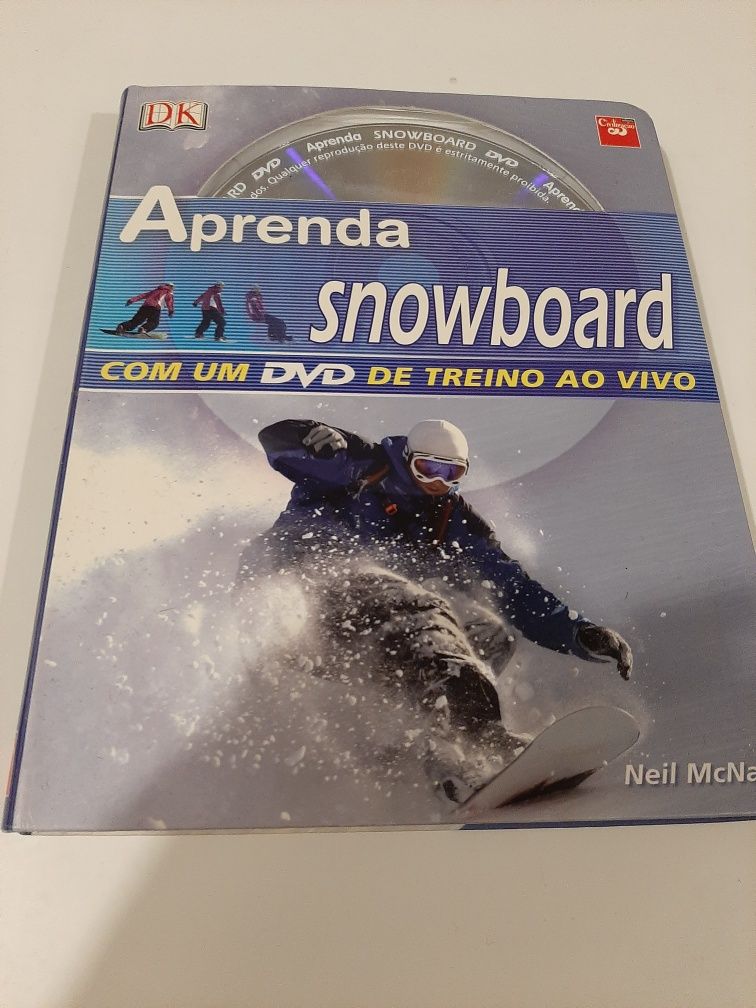 Livro aprenda snow board e cd