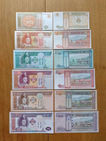 Продам набор банкнот Монголии, UNC