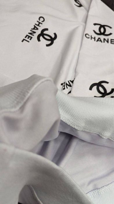 Большие СКИДКИ у Нас! Женский спортивный костюм Шанель белый демисезон