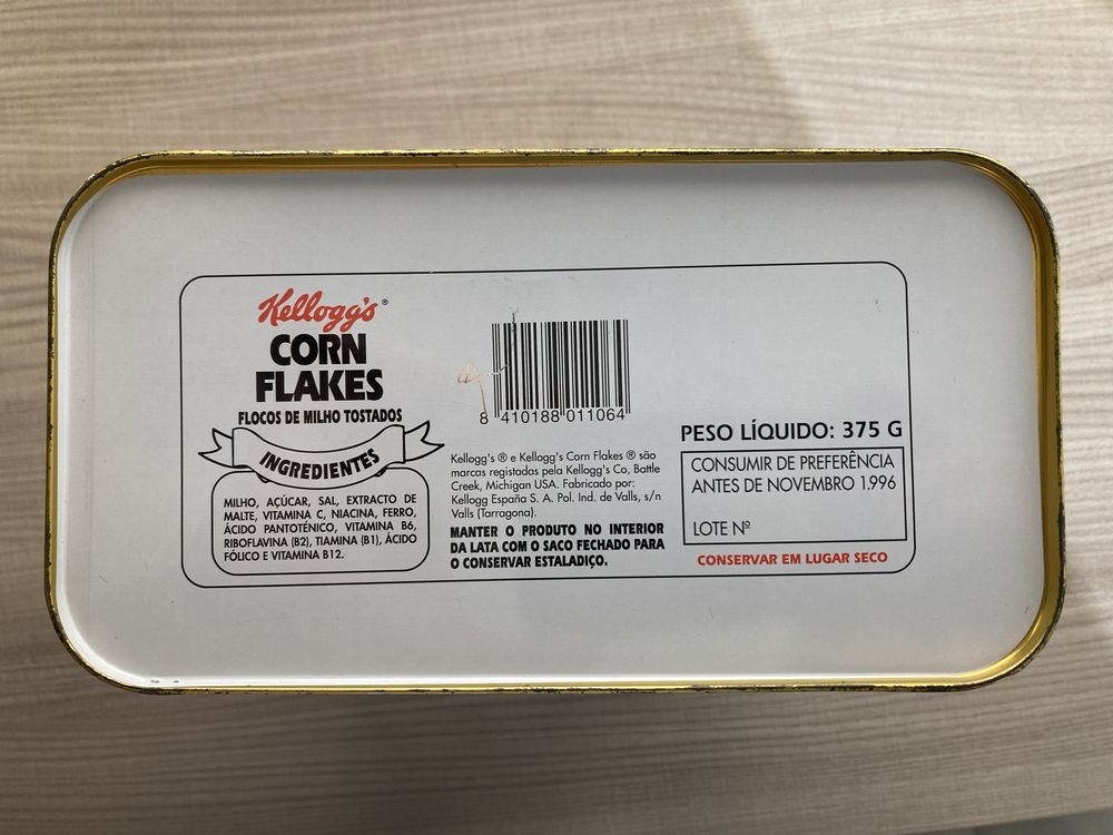 Caixa de Lata de Natal da kelloggs