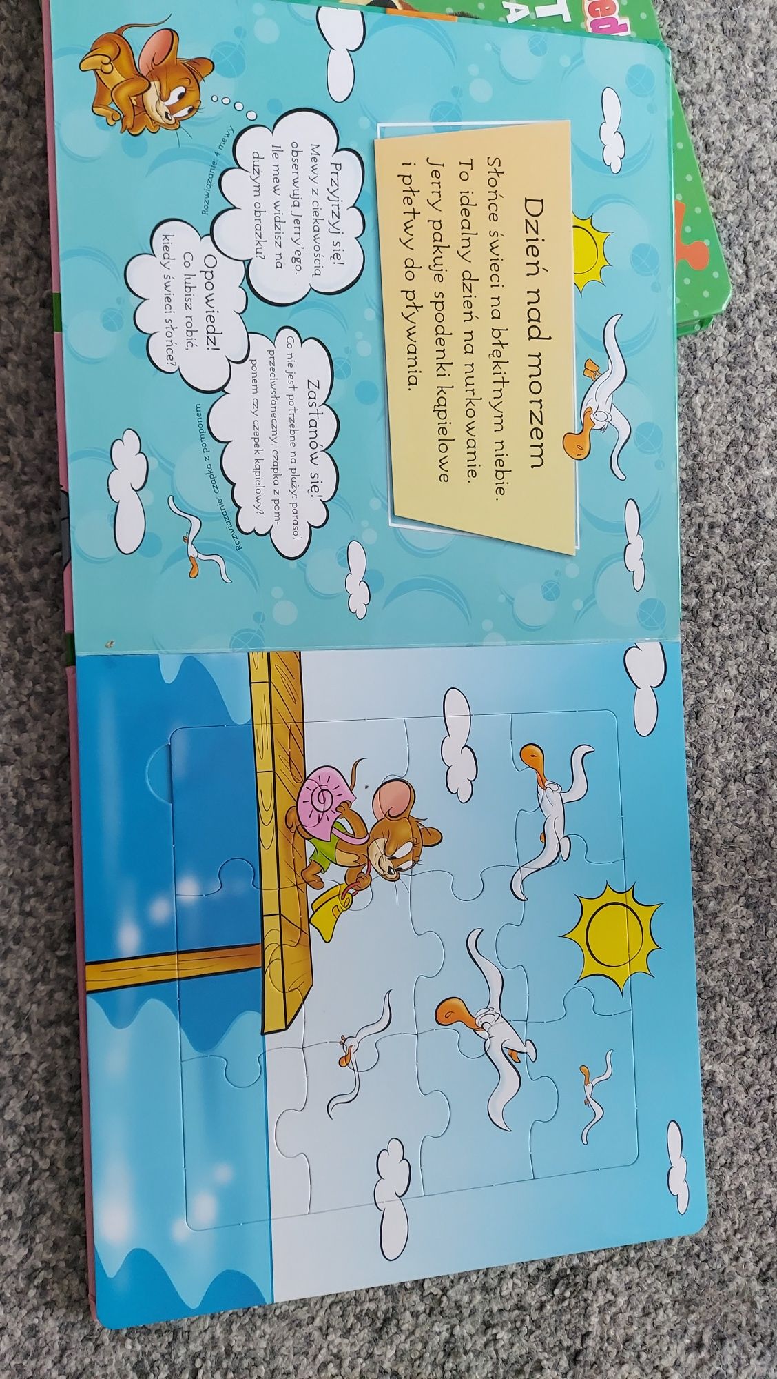 Książka z puzzlami Tom i Jerry