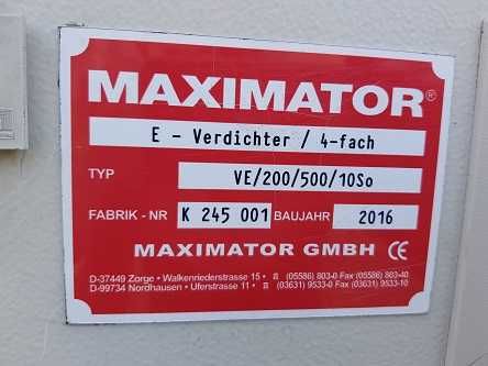 Sprężarka kompresor Maximator VE/200n 16r