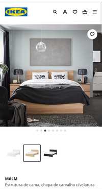 Cama casal Ikea Malm 160×200