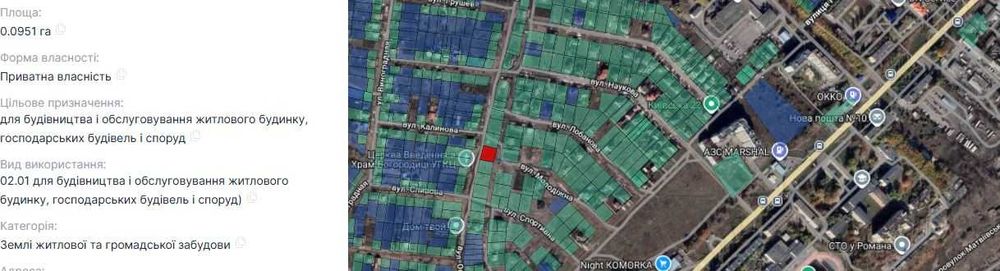 Земельна ділянка під будівництво 10 соток