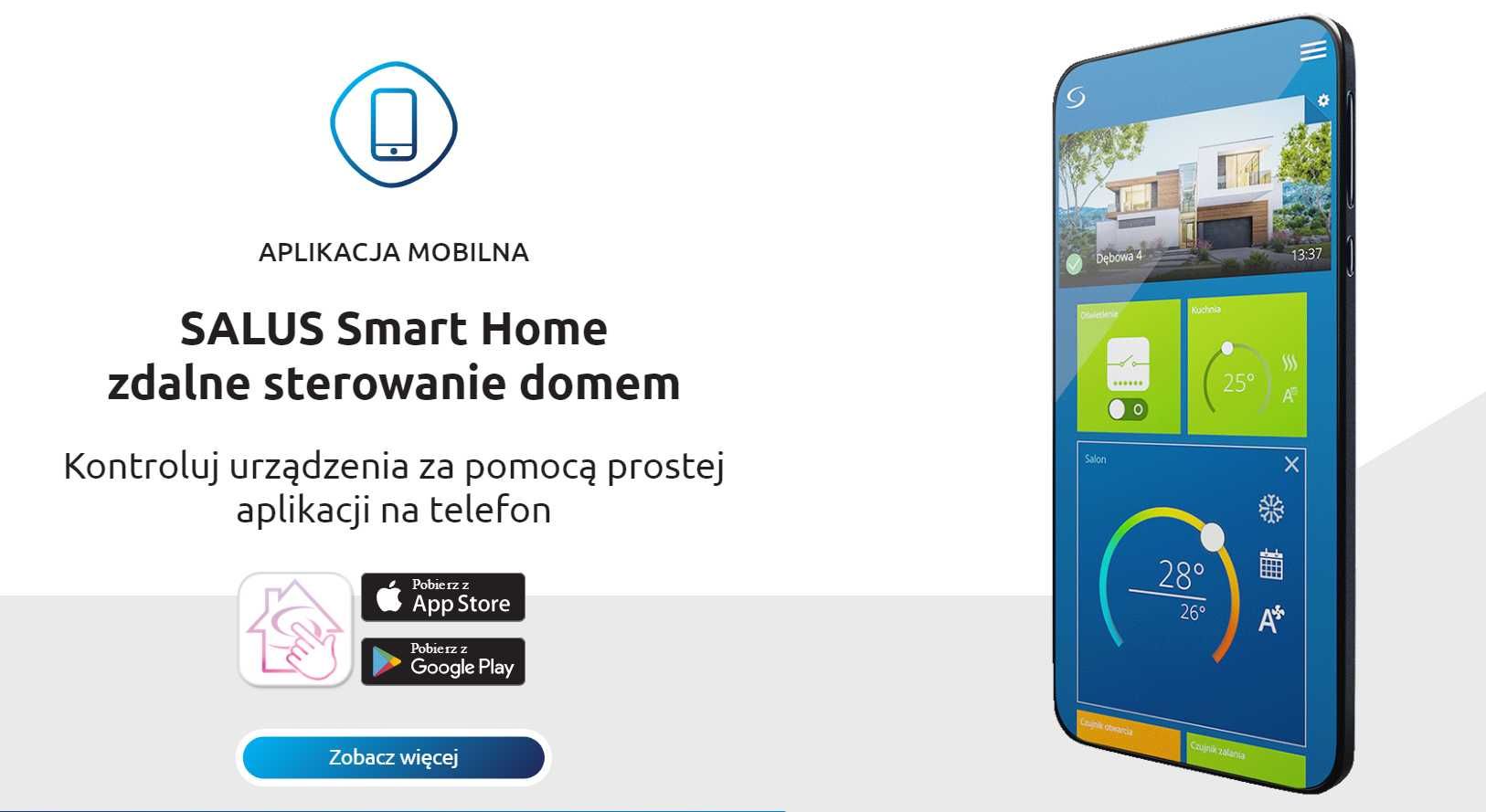 Dom Inteligentny SALUS Smart Home. Sterowanie ogrzewaniem podłogowym.