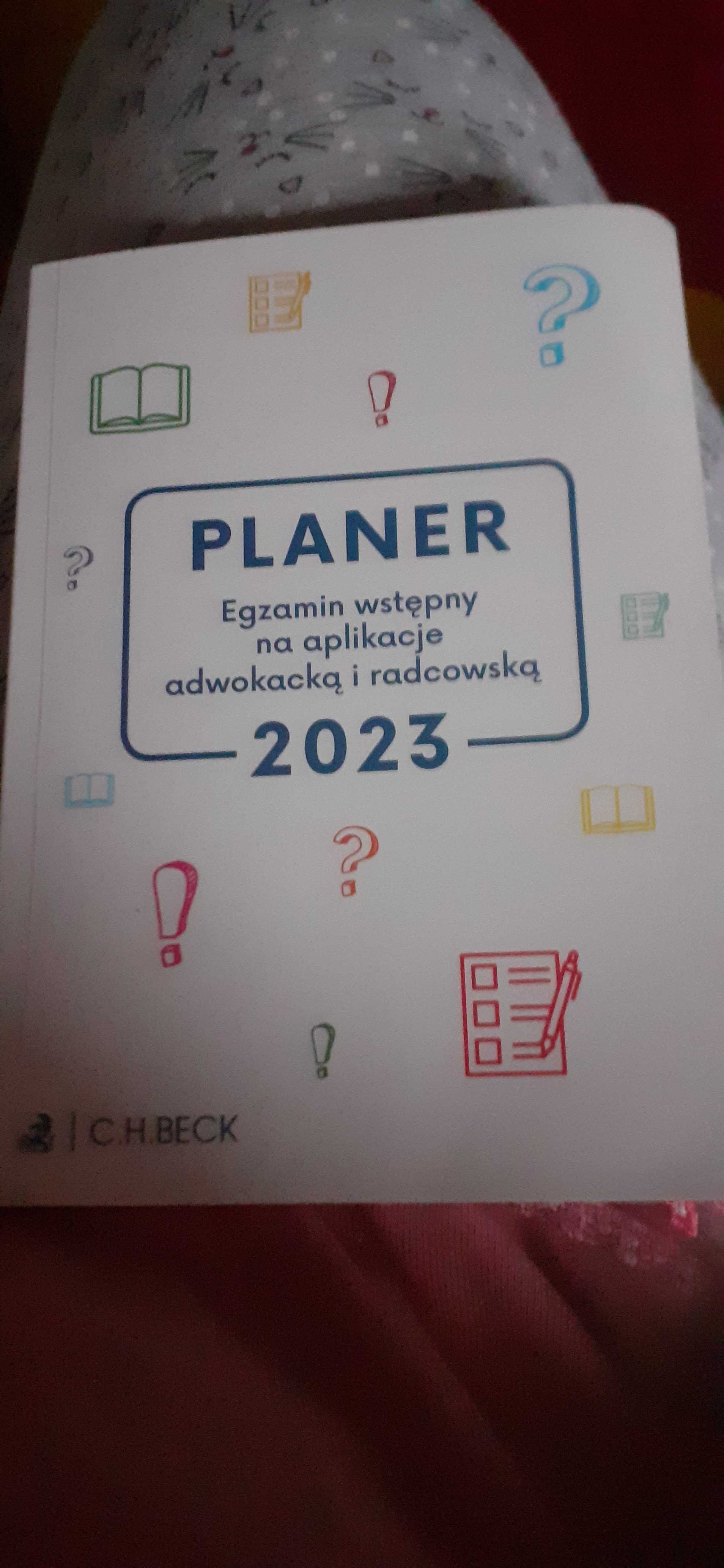 Planer Egzamin wstępny na aplikację adwokacką i radcowską 2023 Beck