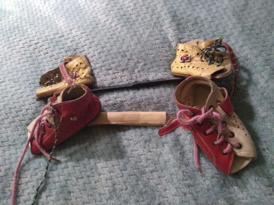 Buty z szyną stopa końsko szpotawa rozmiar 10 i 14