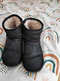Buty śniegowce Emu Australia r.28 czarne połyskując stan bdb