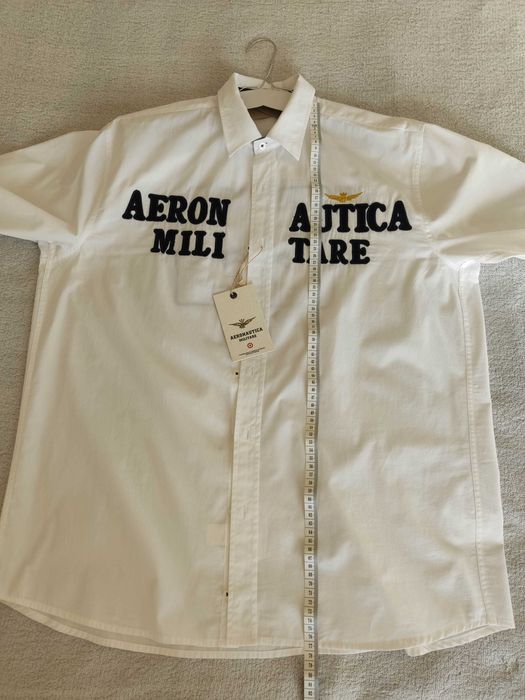 Koszula NOWA aeronautica militare biała wyszywana haftowana