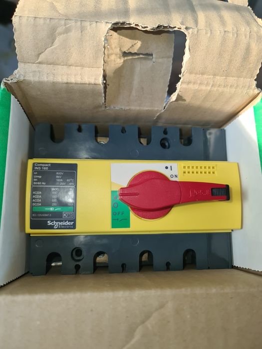Schneider Rozłącznik INS 160 żółto-czerwony 160A 3P nr kat.28928