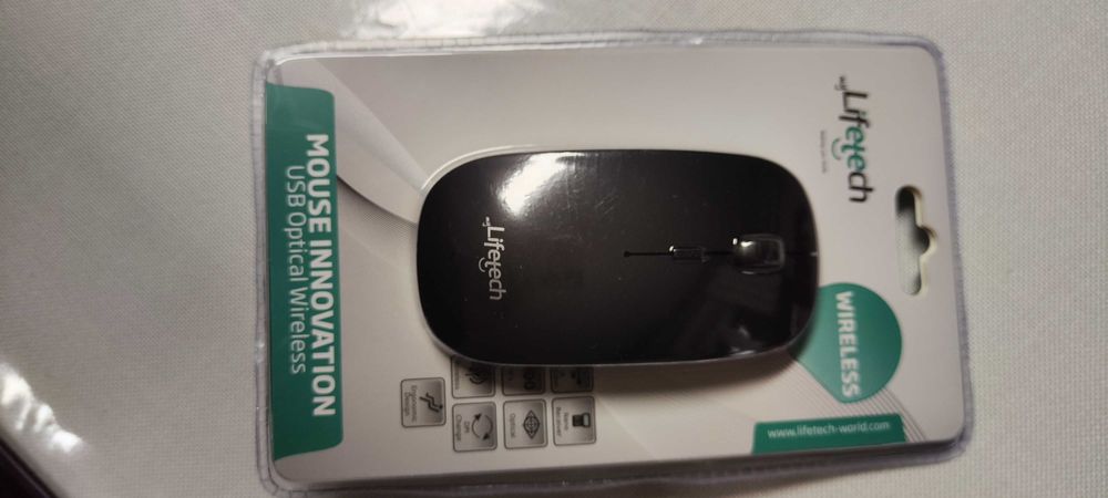 Lifetech Rato LFMOU059 s/ fios (Wireless - Regular - 1200 dpi - Preto)