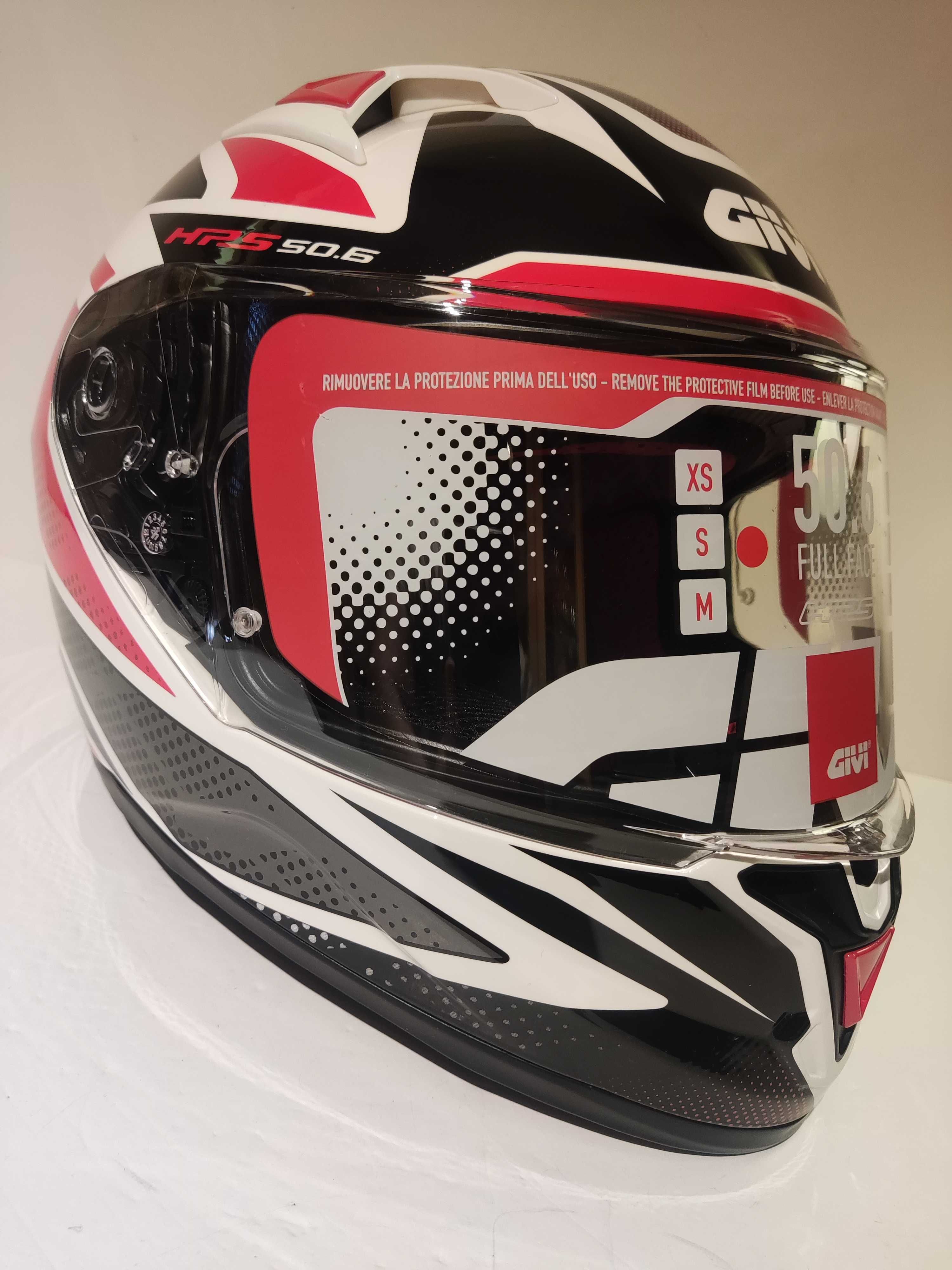 capacete Givi dupla viseira mota scooter novo