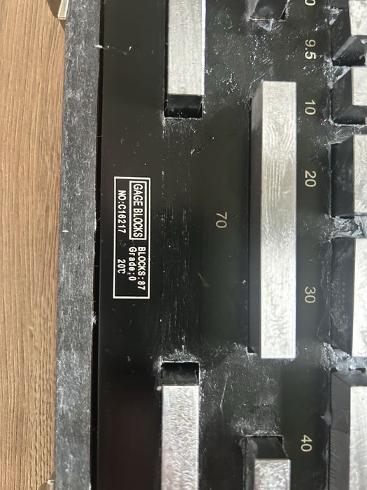 Płytki wzorcowe 87sztuk w zestawie