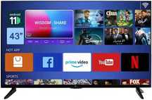 Samsung 45 4К ТЕЛЕВИЗОР SMART TV Wi-Fi Т2 Андроид 11.0 Арт 462