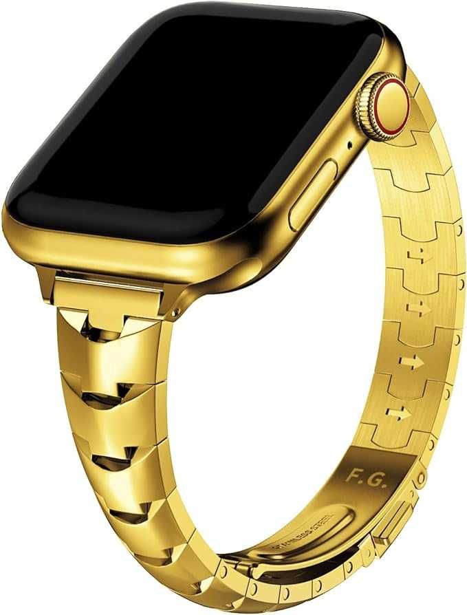 Fullmosa Apple Watch SE 2 8 / 7 6 5 4 3 2 bransoleta 42 44 45mm złota