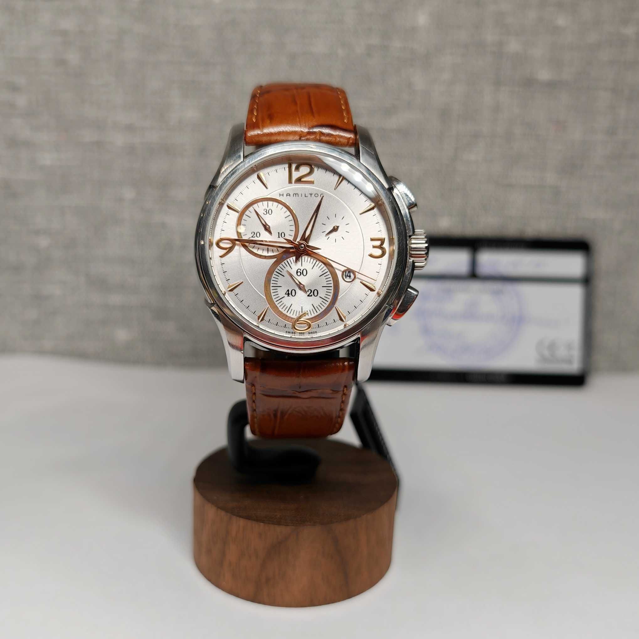 Чоловічий годинник Hamilton H326120 Jazzmaster Chronograph 43mm 100m