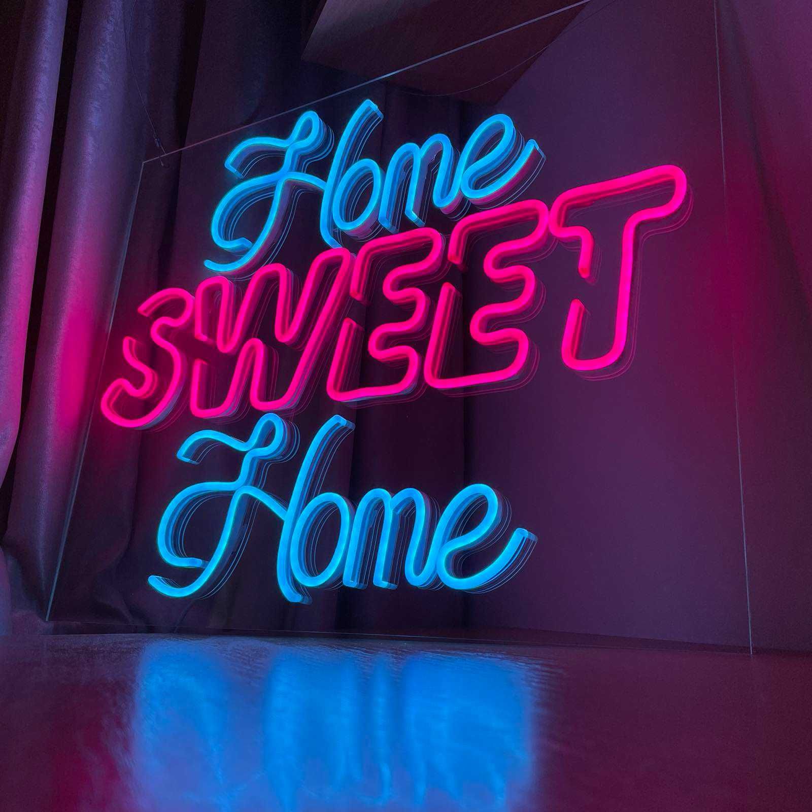 Неонова вивіска Home sweet home