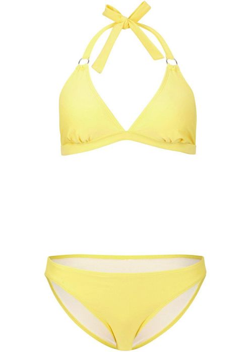 B.P.C żółte bikini z wiązaniem basic ^44