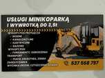 Uslugi minikoparka i wywrotka do 3.5 tony