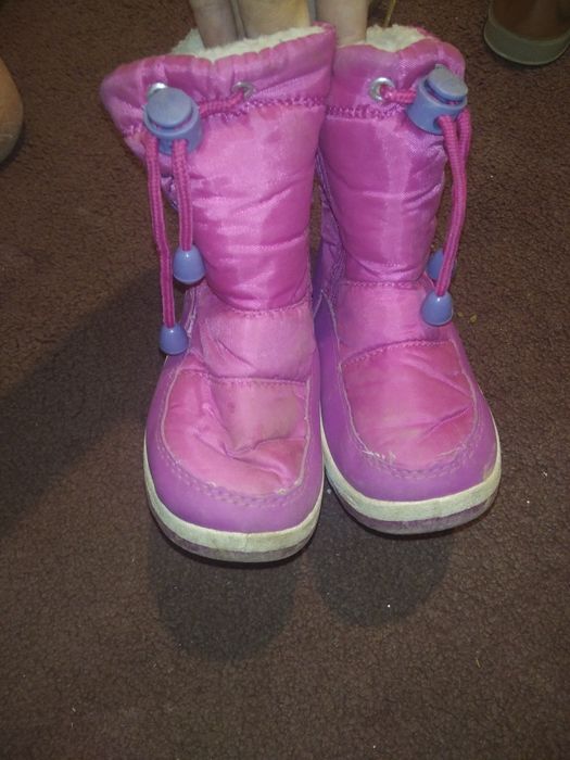 Buty zimowe,  rozowe