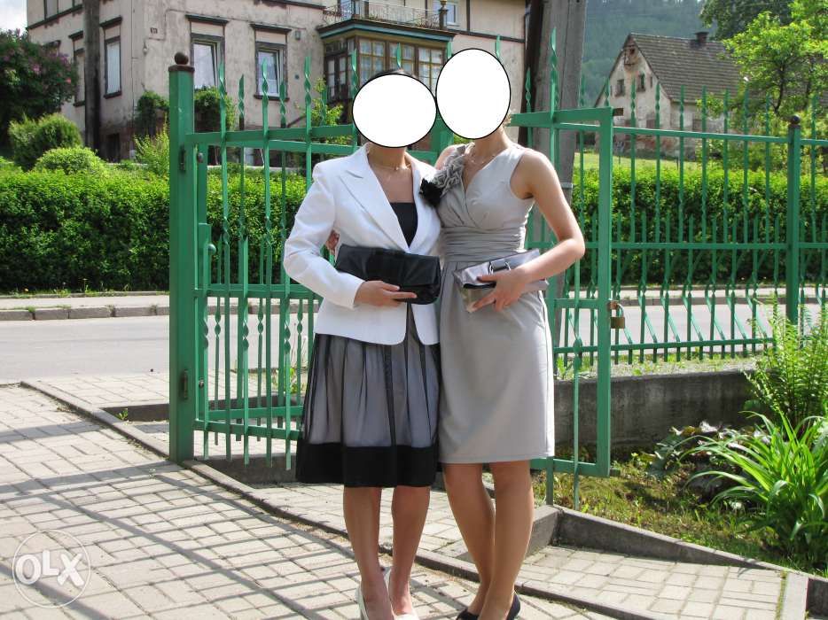 śliczna sukieneczka po prawej roz.38 z kwiatem