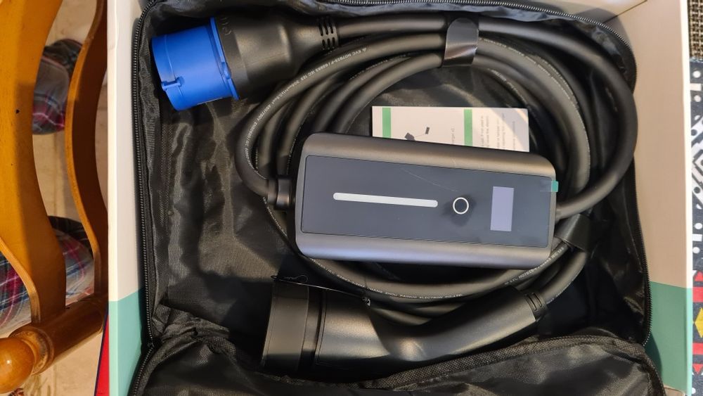 Carregador Portátil Eletricos 7 kw - 32A - c/ Bolsa e 5 METROS CABO