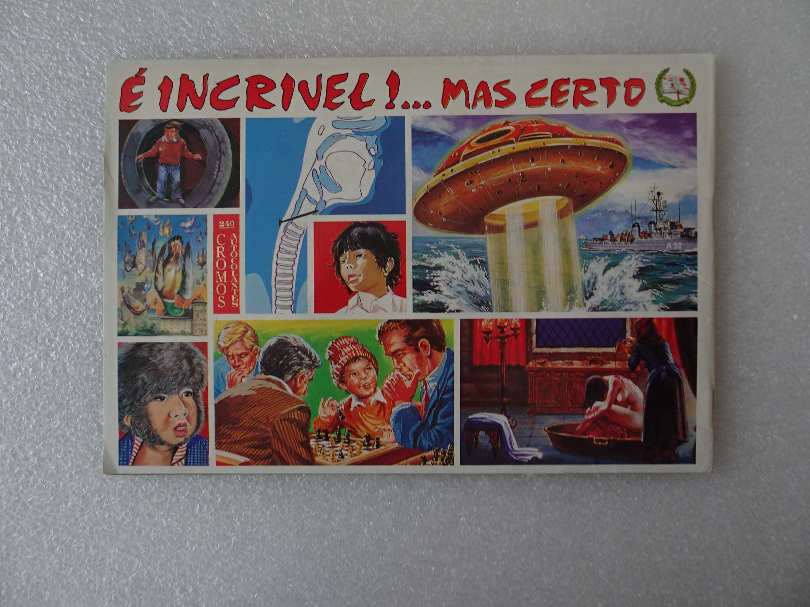 Caderneta de cromos vazia - É Incrível!.. Mas Certo