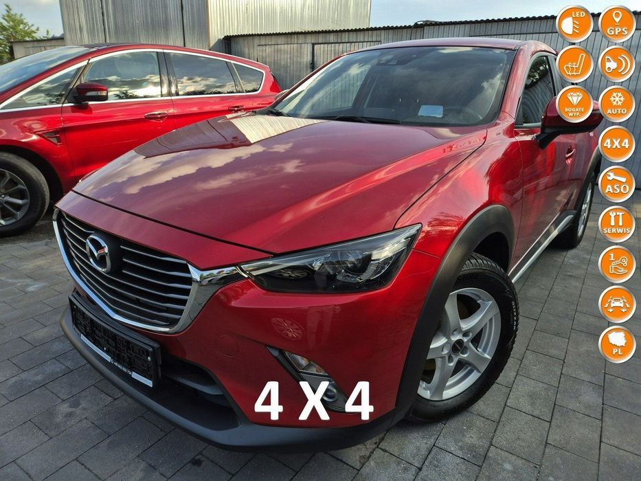 Mazda CX-3 Mazda CX-3 2.0 4X4 Sport 150km hud FULL LED skóra NAVI serw ASIS 2016