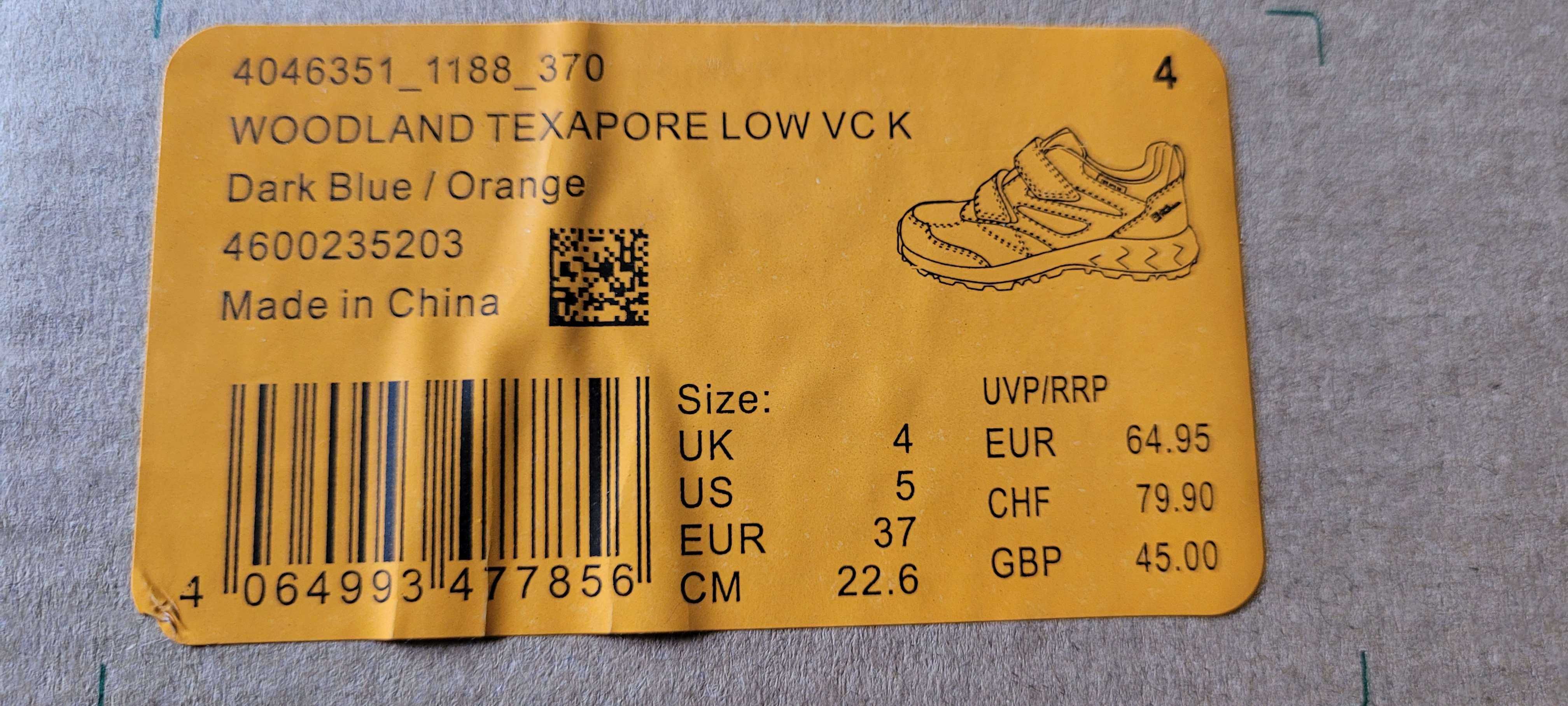 Buty Jack Wolfskin Woodland Texapore wodoodporne 37 24,5cm / NOWE