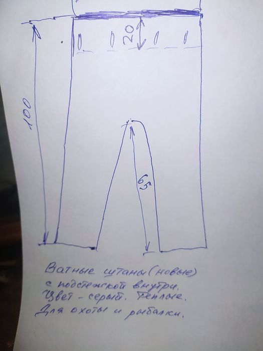 Одежда для рыбалки и штаны сварщика.