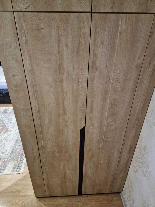 Шафа двохдверна з антресолями в сучасному стилі.