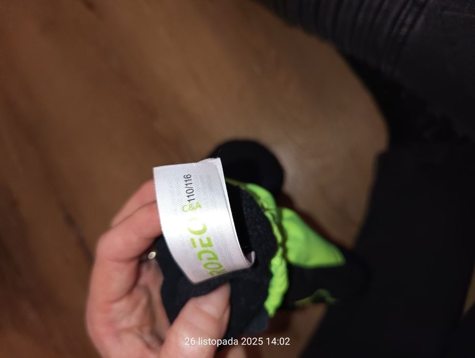 Rękawice narciarskie gomowane od spodu 110/116