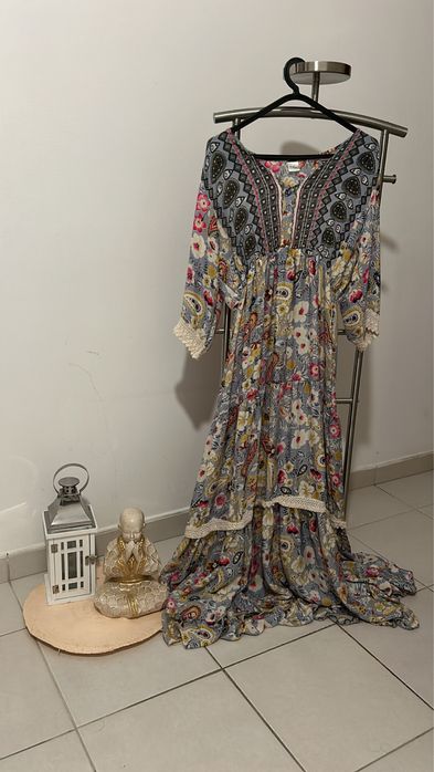 Vestido comprido florido