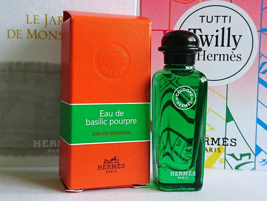Hermes Eau de Basilic Pourpre EDC 7,5 ml + dodatki