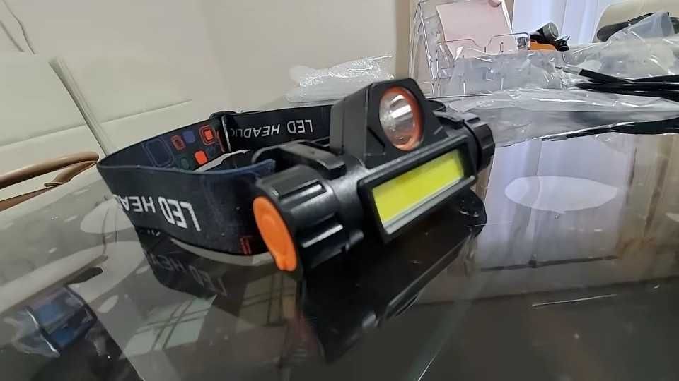 Фонарь Ліхтар налобный LED COB  с обычным и сенсорным управлением