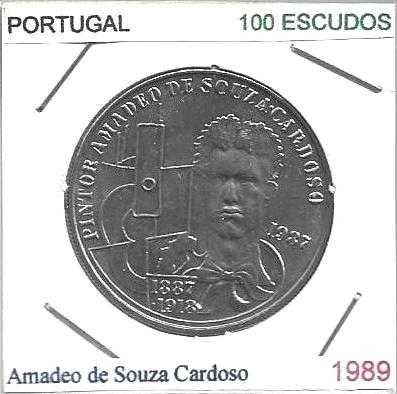 Amadeo de Souza Cardoso - - - 100$00 - 1987 - - - - - Moeda