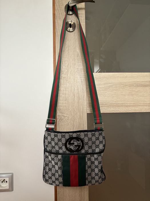 Torebka na ramię Gucci szara