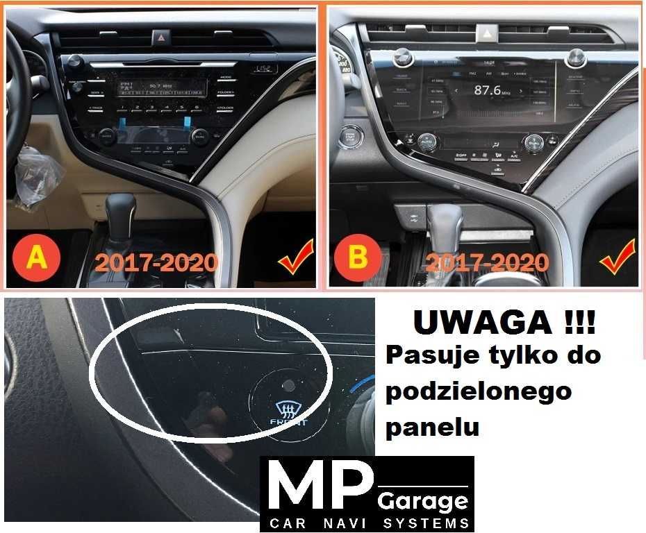 TOYOTA CAMRY 8 Radio Android CarPlay/AA LTE Qled 4G Montaż