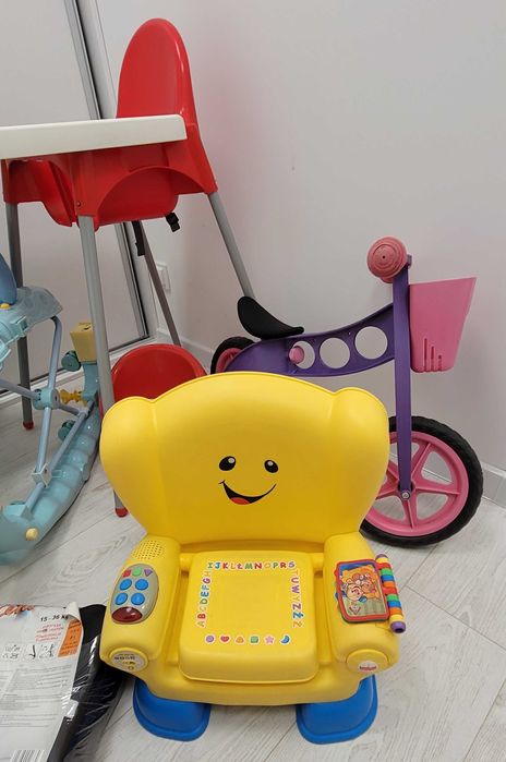 Zabawki dla dzieci / rowerek , chodzik, krzesełko interaktywne, całość