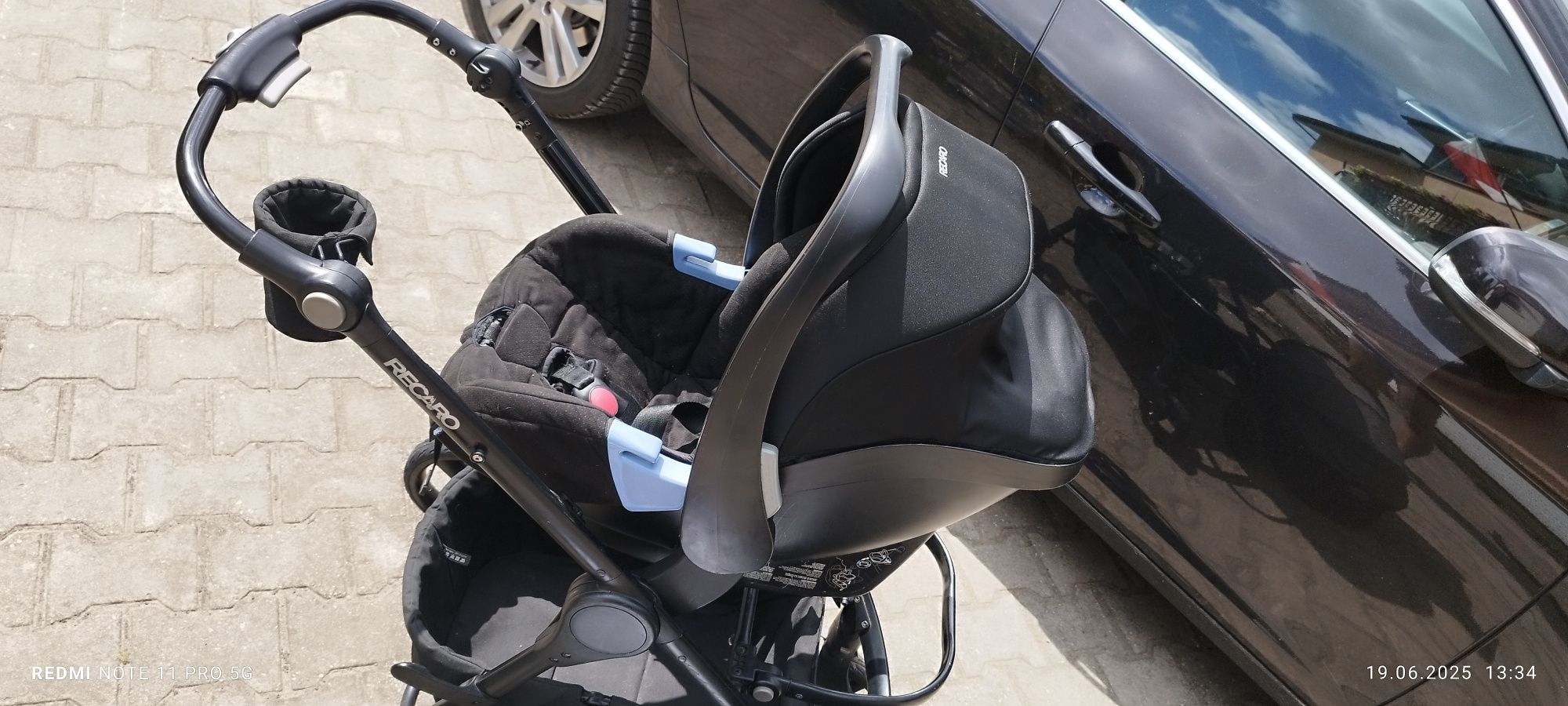 Wózek Recaro cały zestaw.