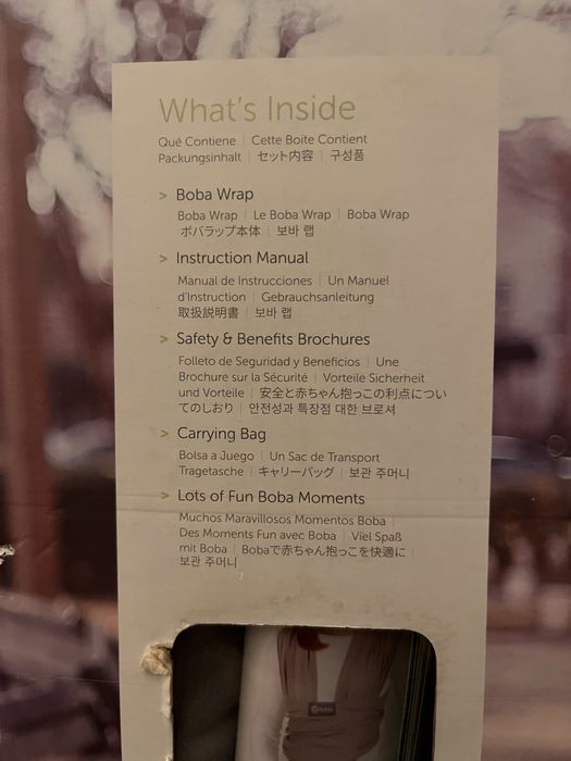 Boba sling 0-36 meses