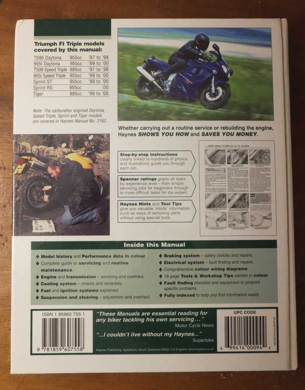 Haynes - Triumph • Manual de Serviços & Reparações