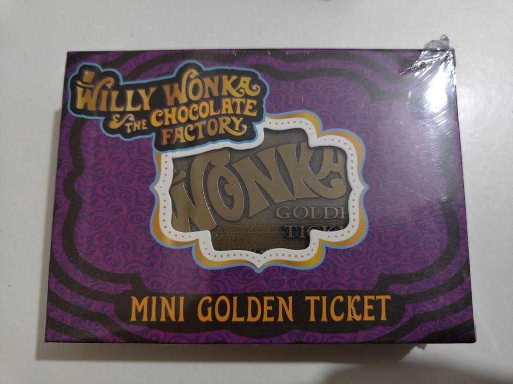 Willy Wonka Mini Golden Ticket Ingot
