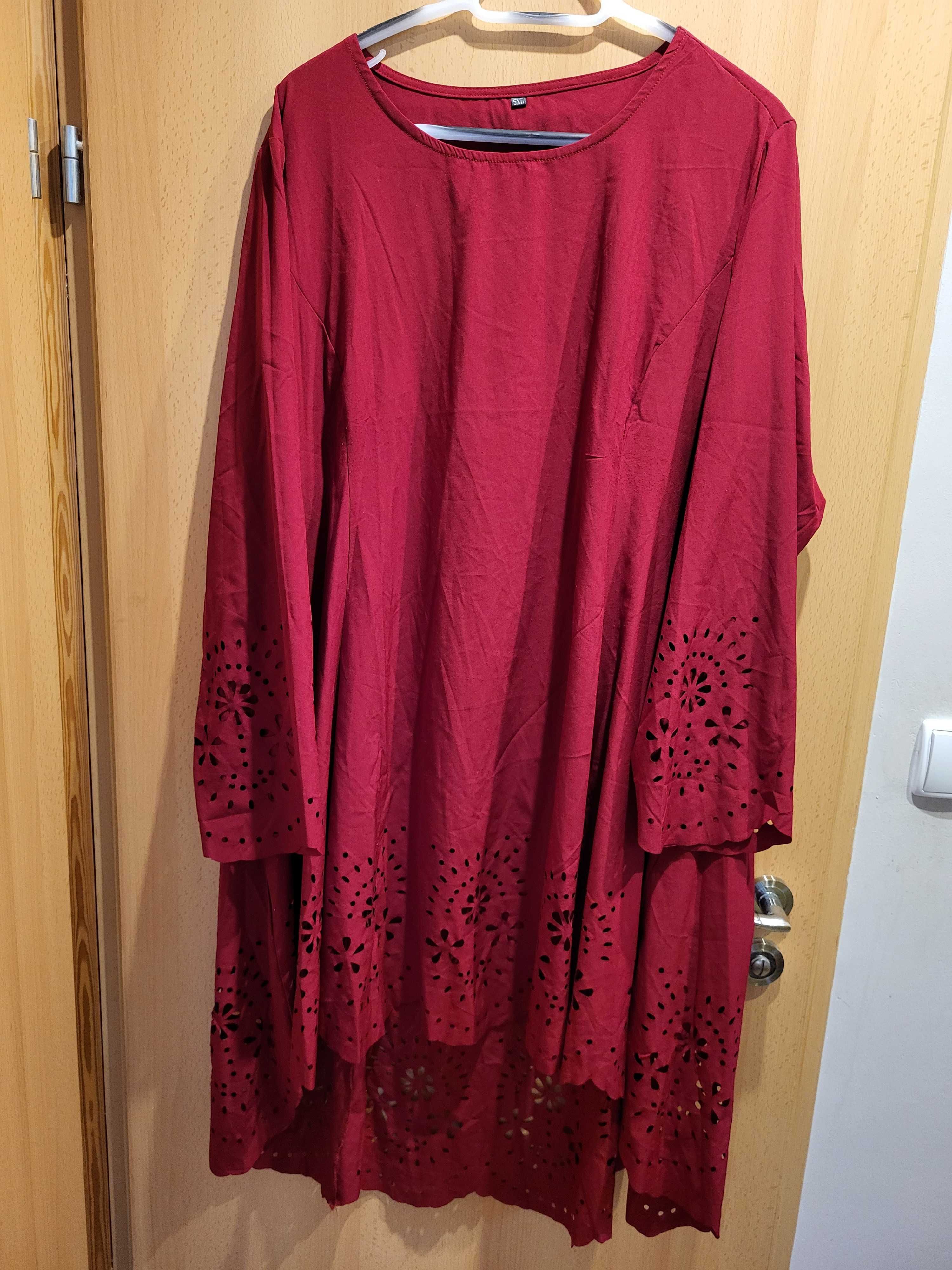 Sukienka bordo 5xl